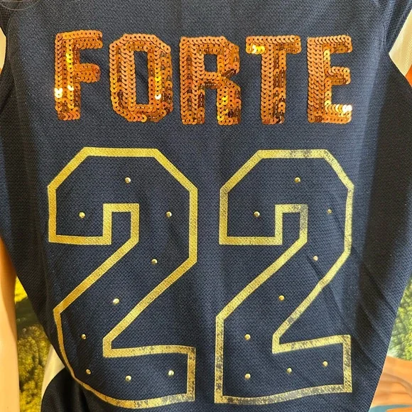 NFL Team Apparel Navy Jersey with White and Orange Details Chicago Bears Forte - Picture 10 of 13